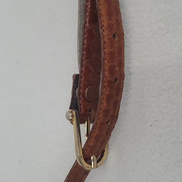 Brown snake skin Leather belt -Size 30" - 33" - Picture 2 of 9